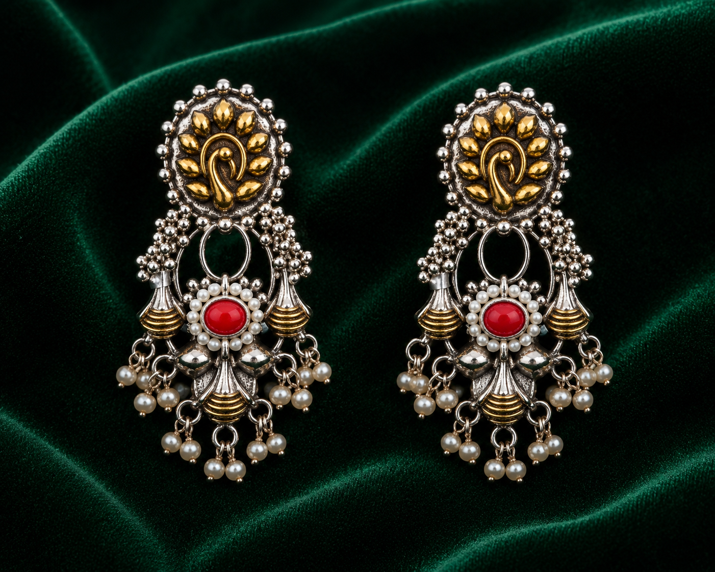 Royal Peacock Earring