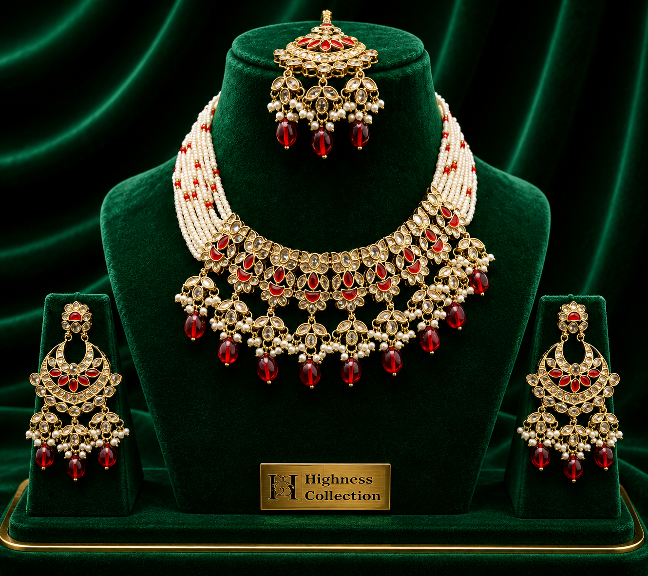 Rang Mahal Pearl Necklace Set