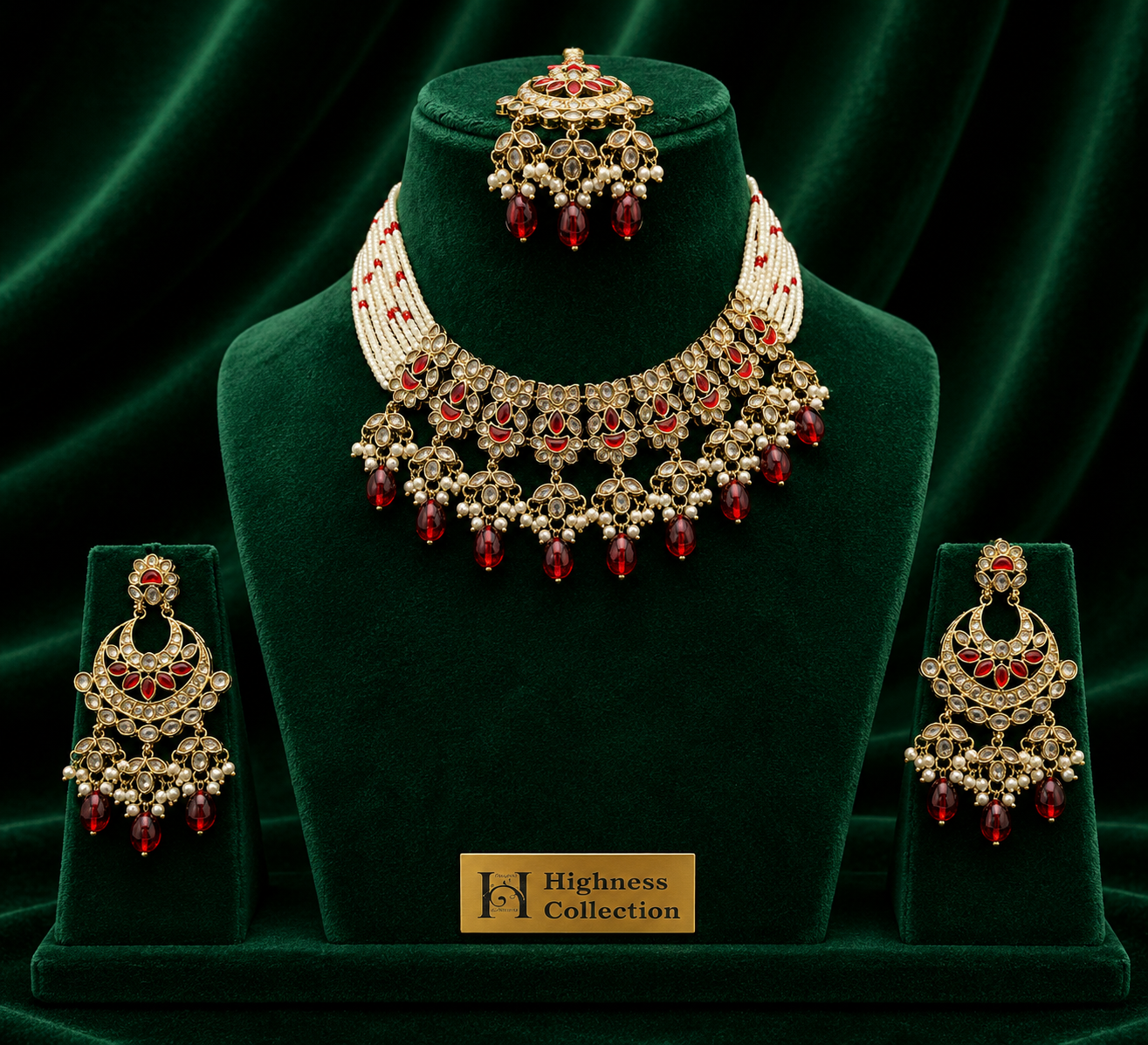 Rang Mahal Pearl Necklace Set