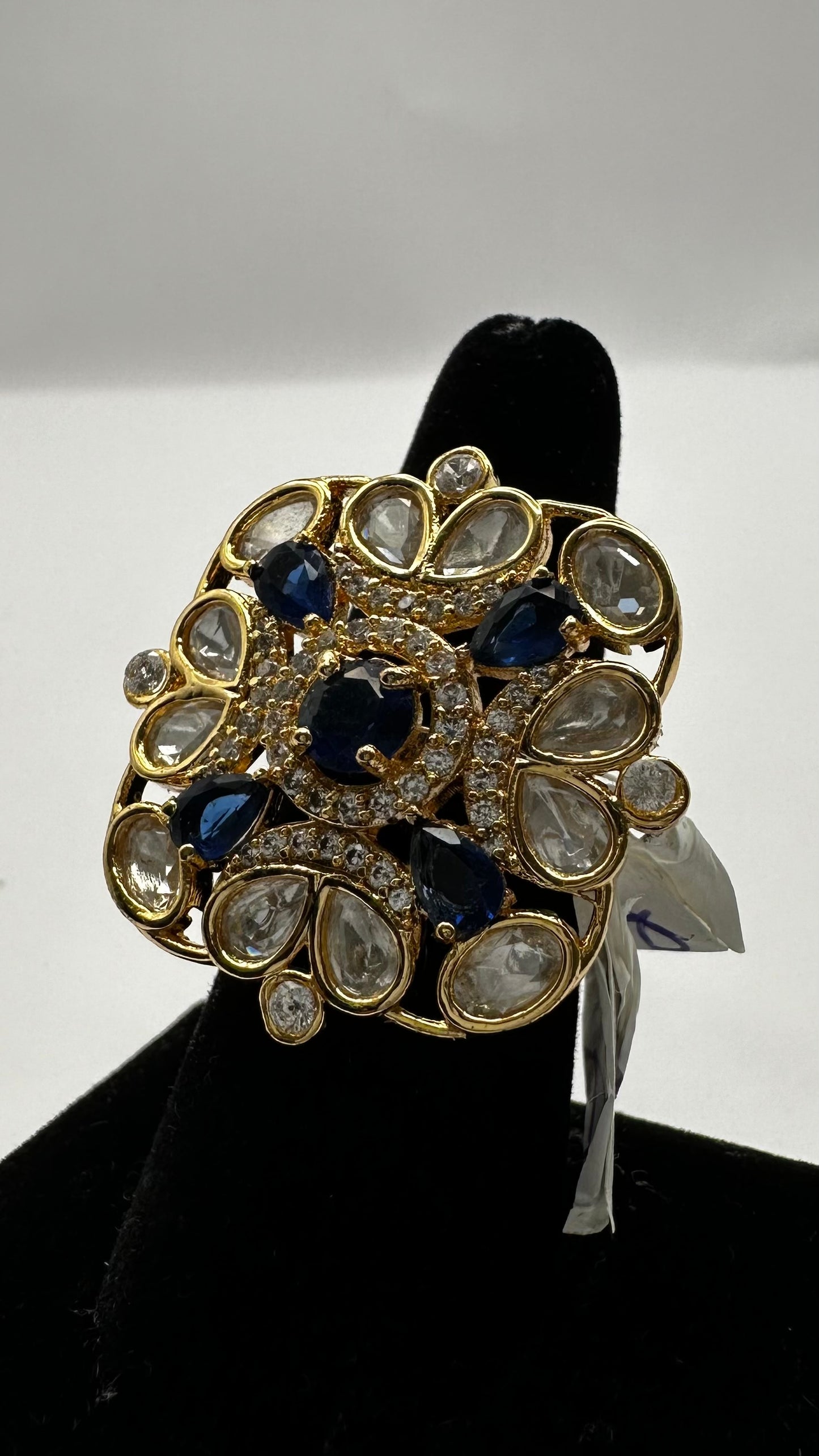 Paachi Kundan Square Ring