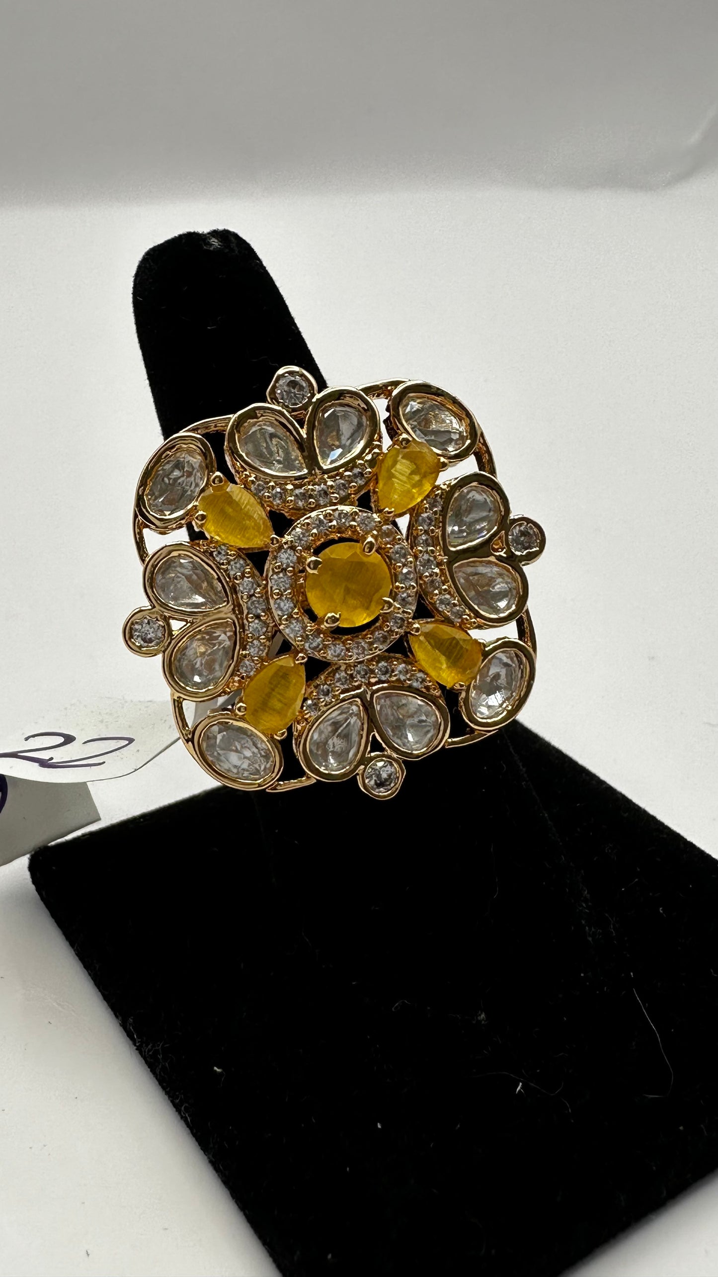 Paachi Kundan Square Ring