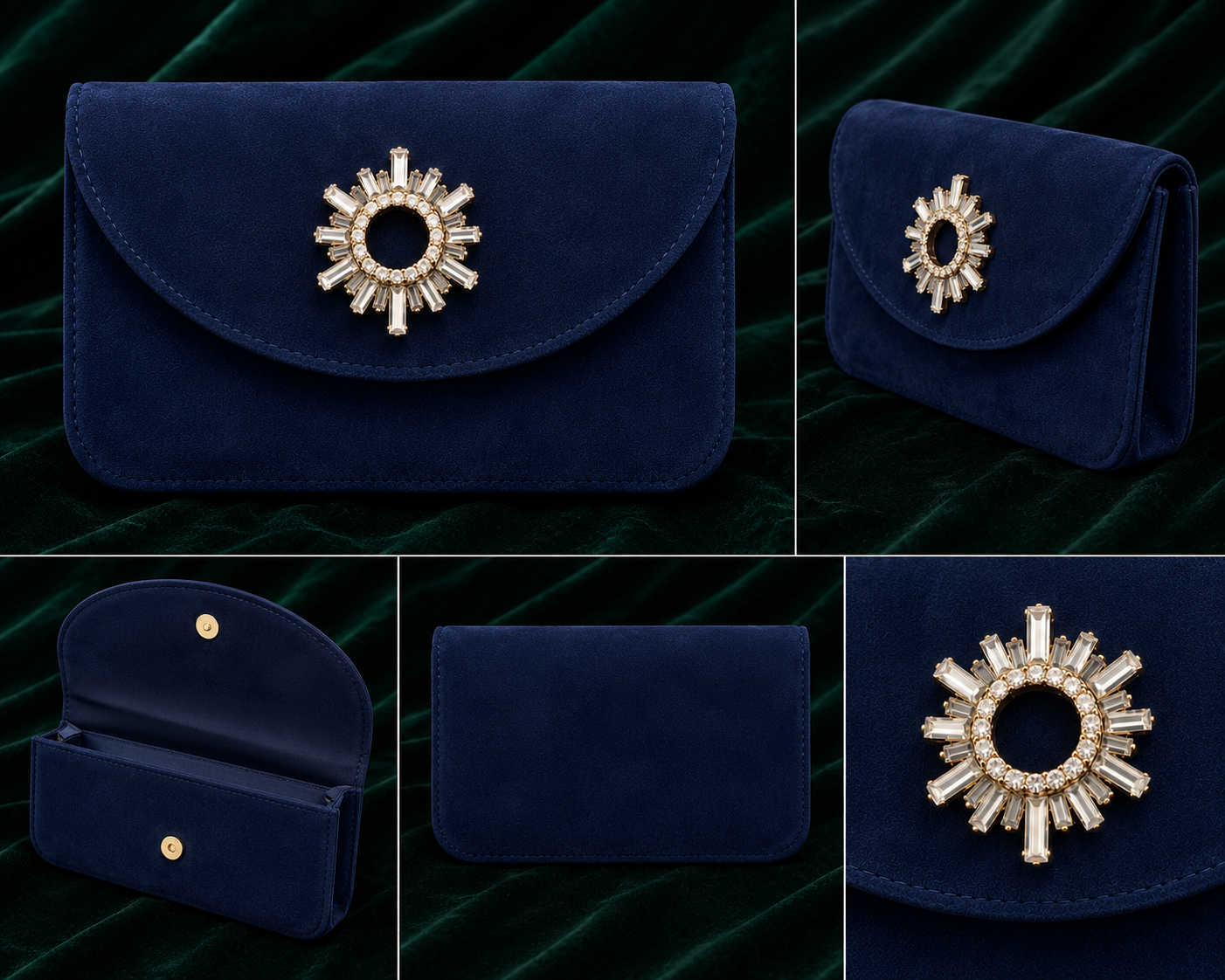 Starlight Velvet Clutch