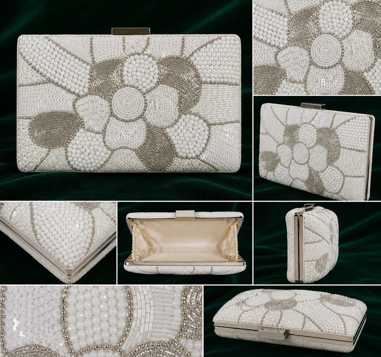 White Orchid Clutch
