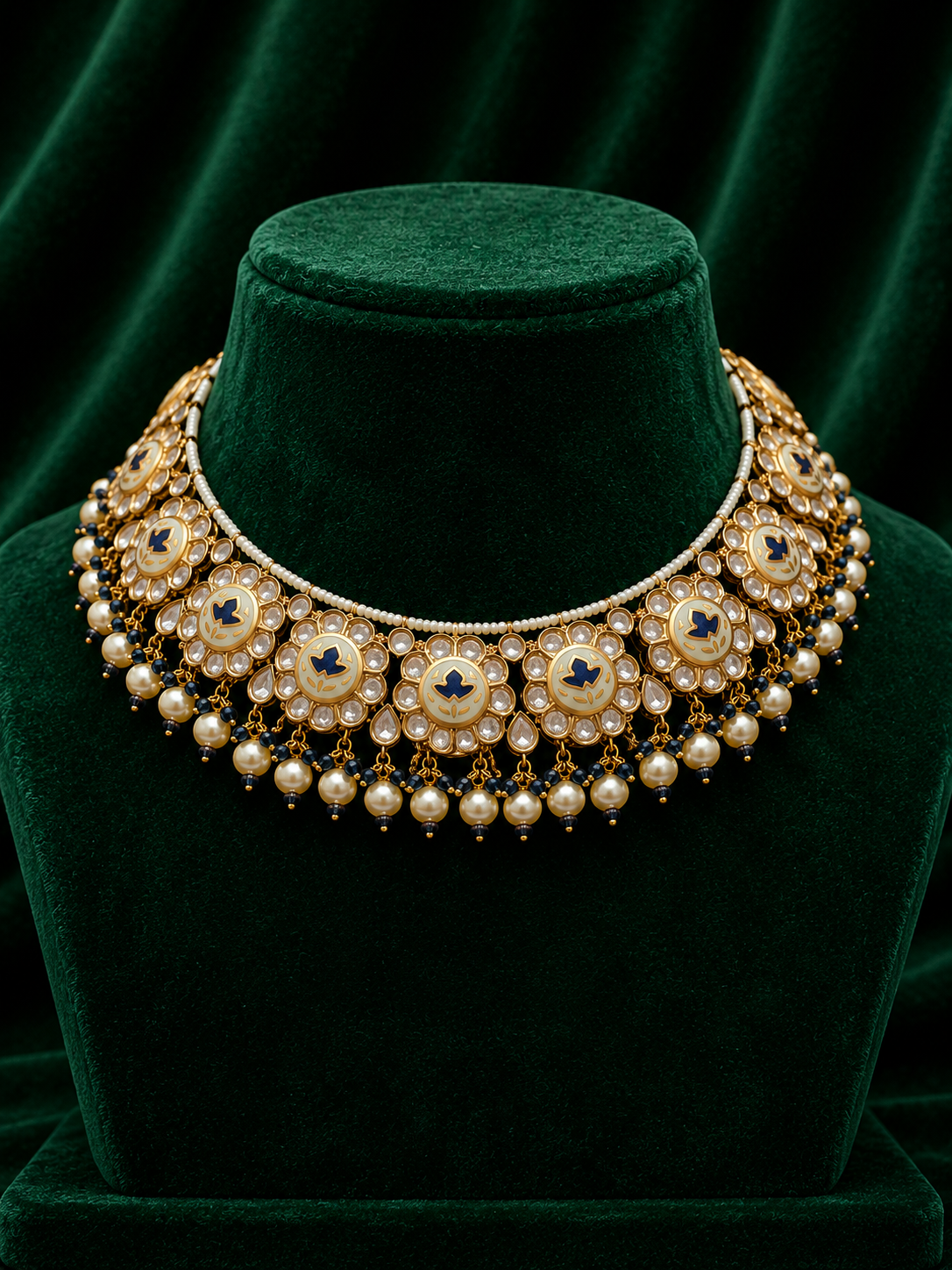 Noor-e-Meena Blue Necklace