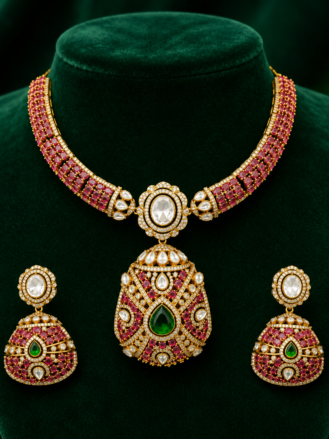Victorian Ruby & Emerald Elegance