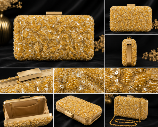 Golden Opulence Clutch
