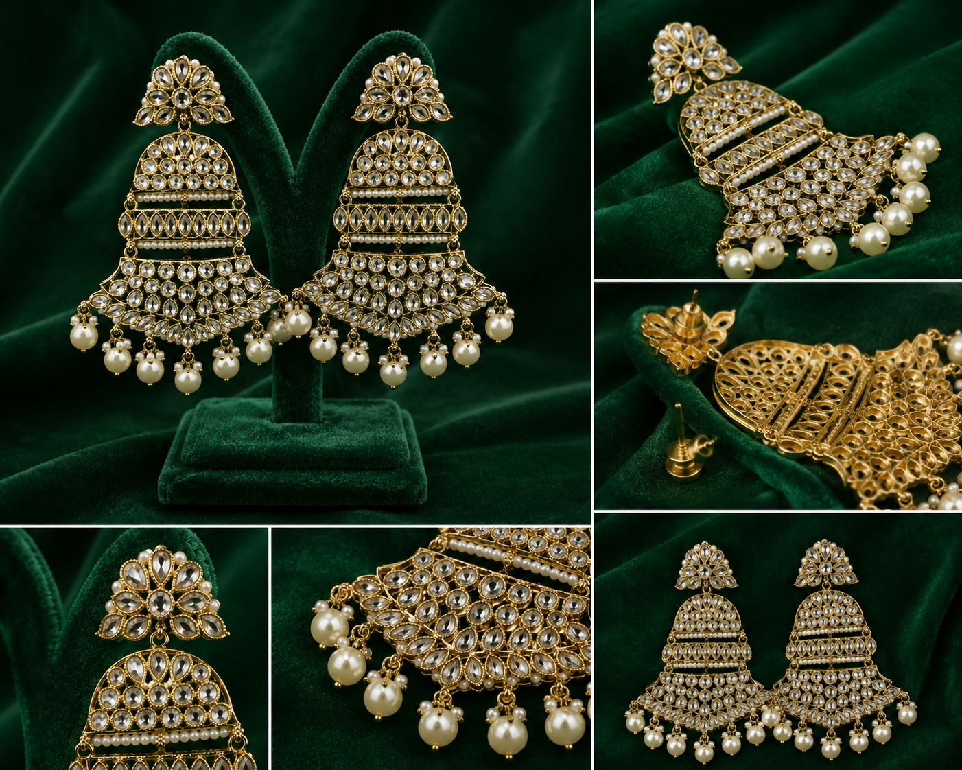 Mehraya Kundan Earrings