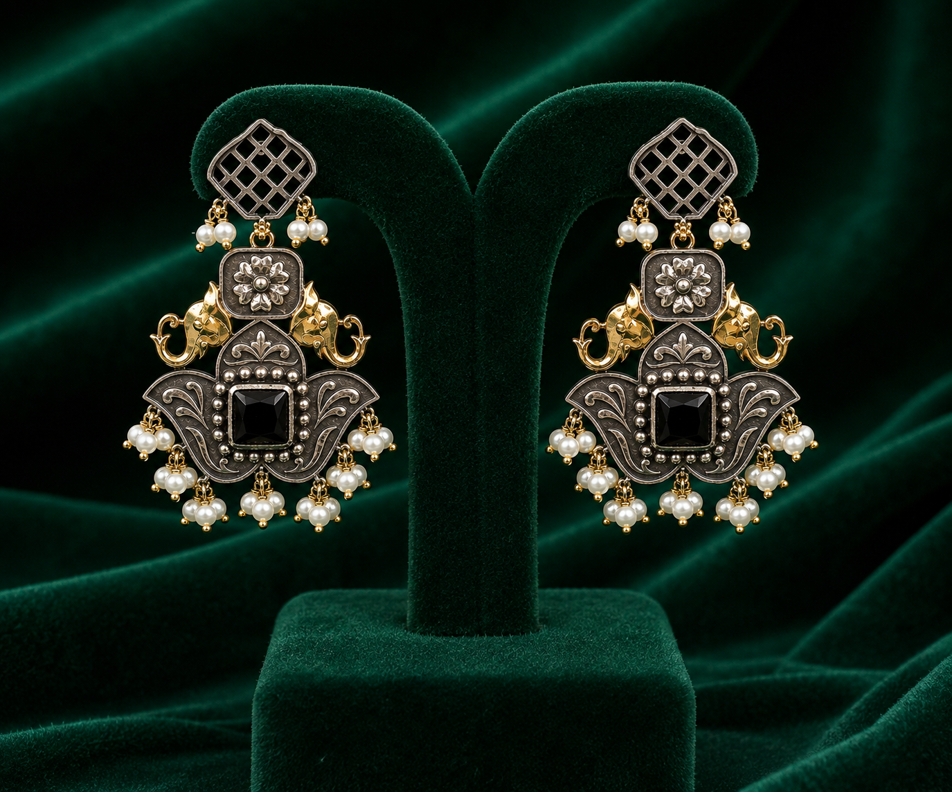 Elephant Oxidize Earring