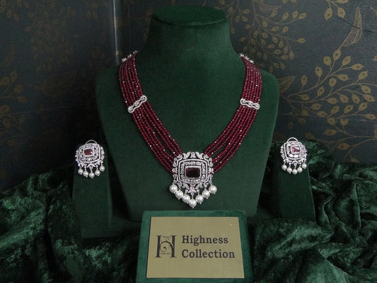Ruby Hydro Bead Necklace