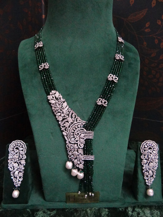 Emerald Hydro Bead Necklace