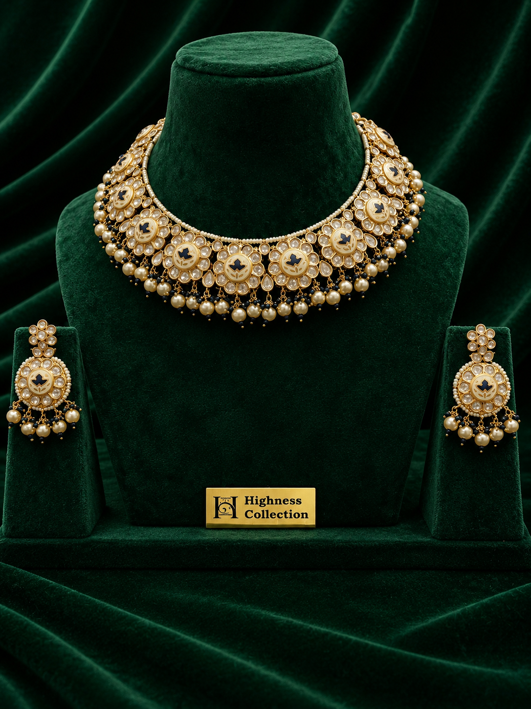 Noor-e-Meena Blue Necklace