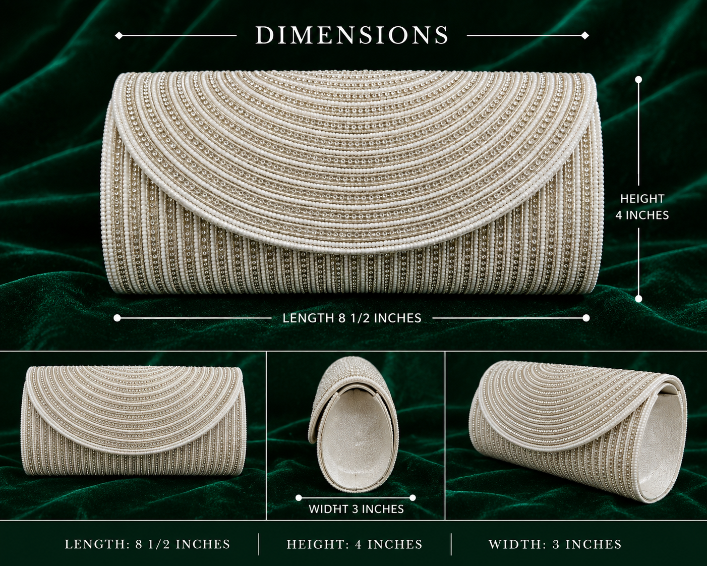 Pearl Grace Clutch