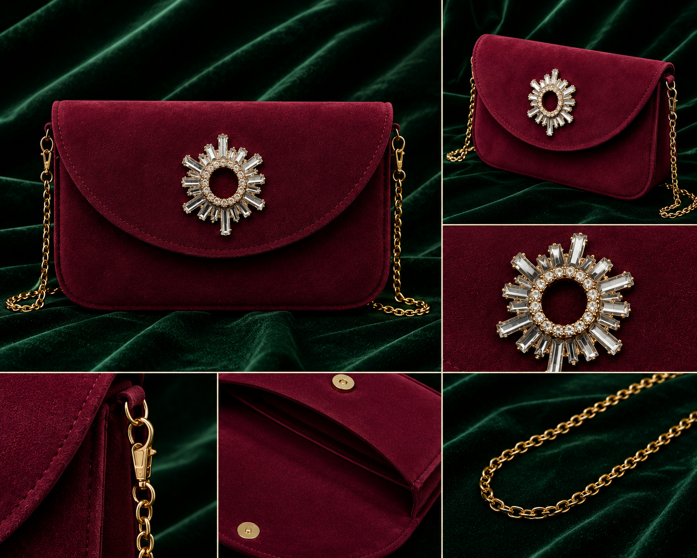 Starlight Velvet Clutch