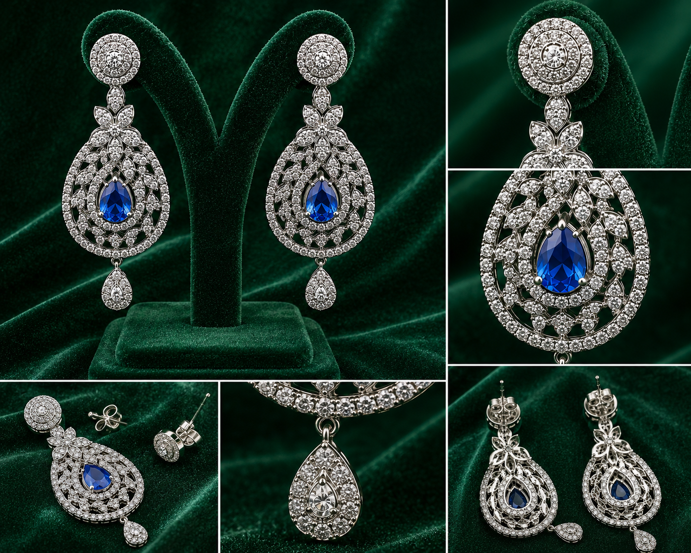 Blue Majesty Earring