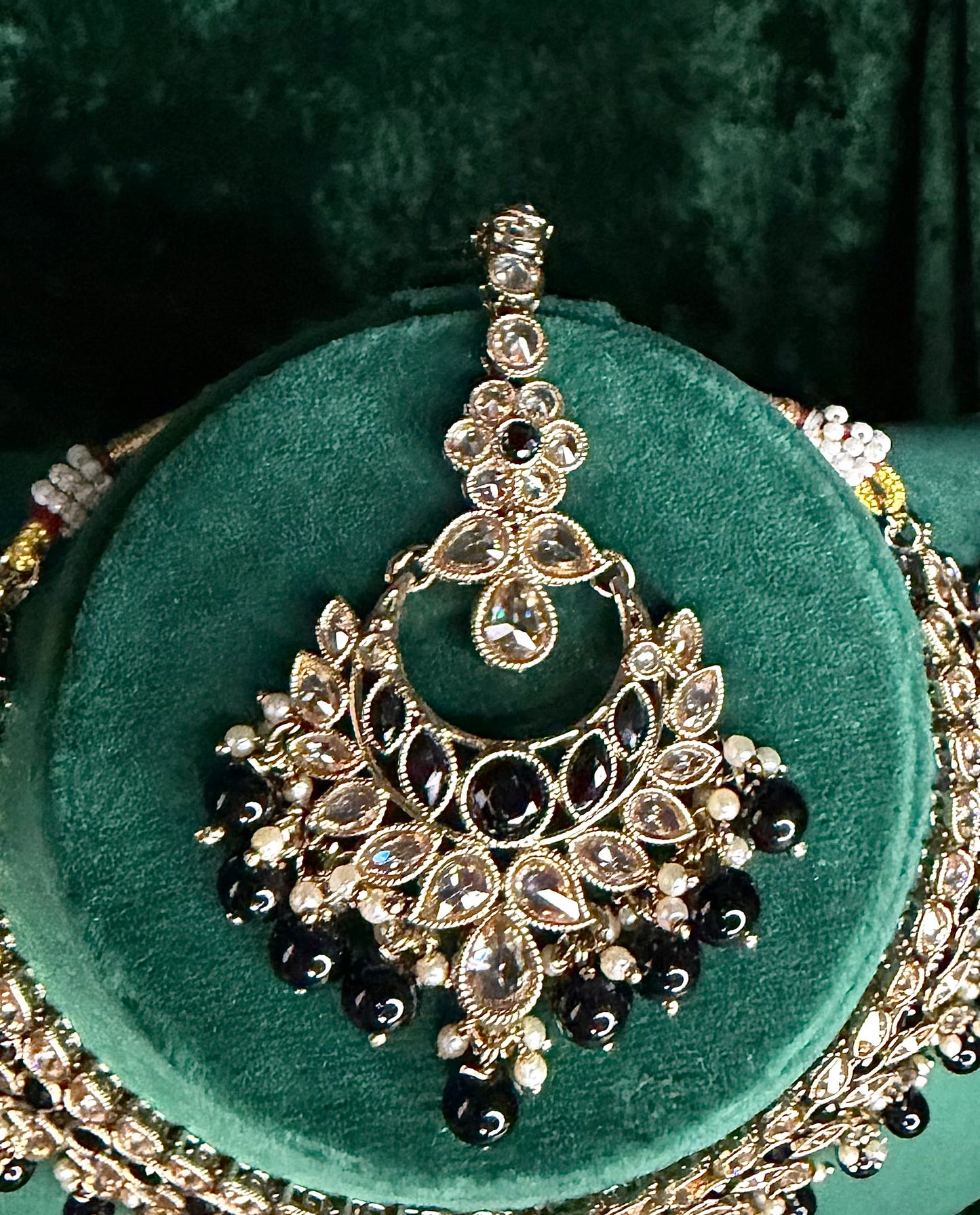 Black Polki Necklace