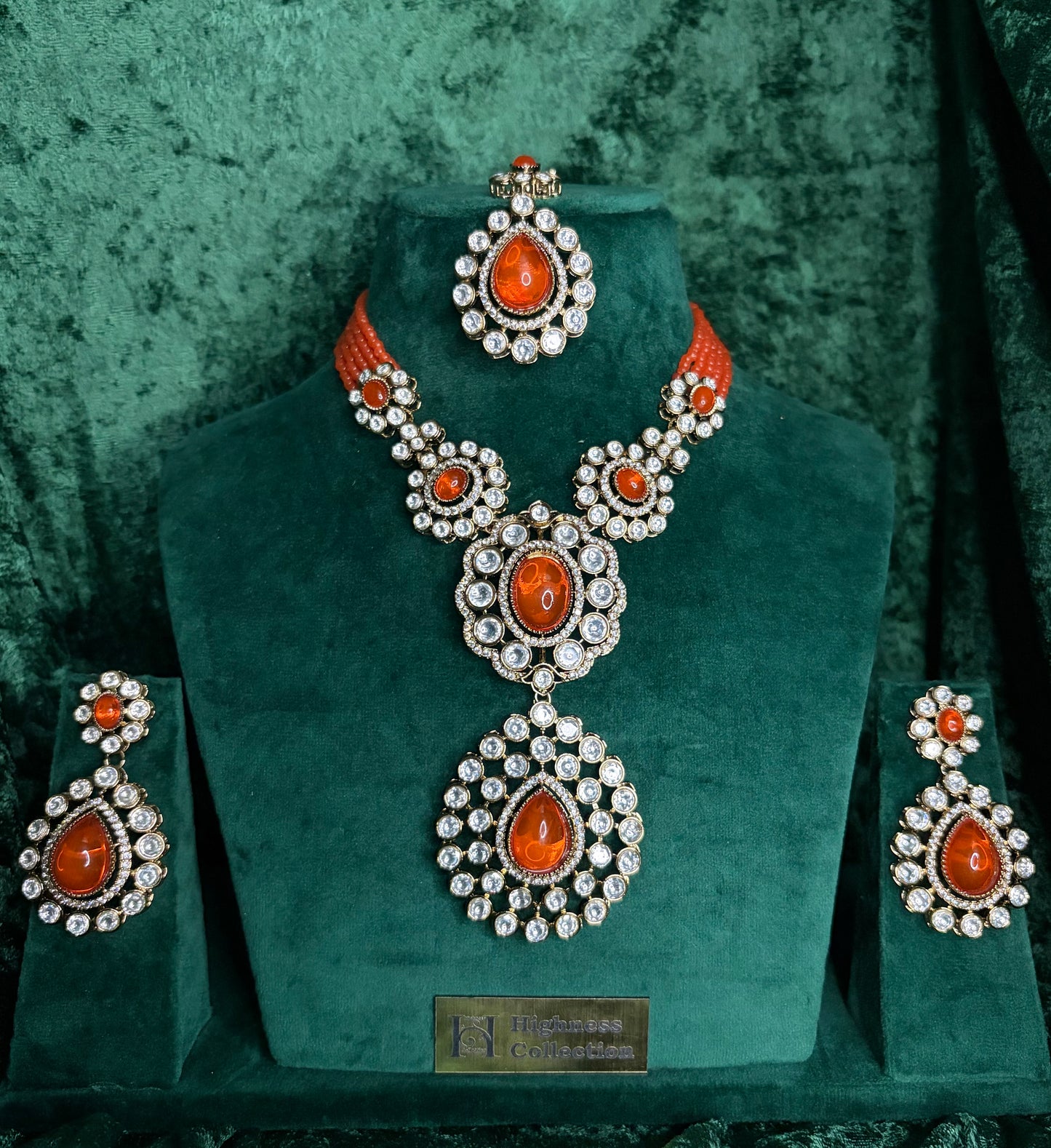 Orange Pendant Necklace