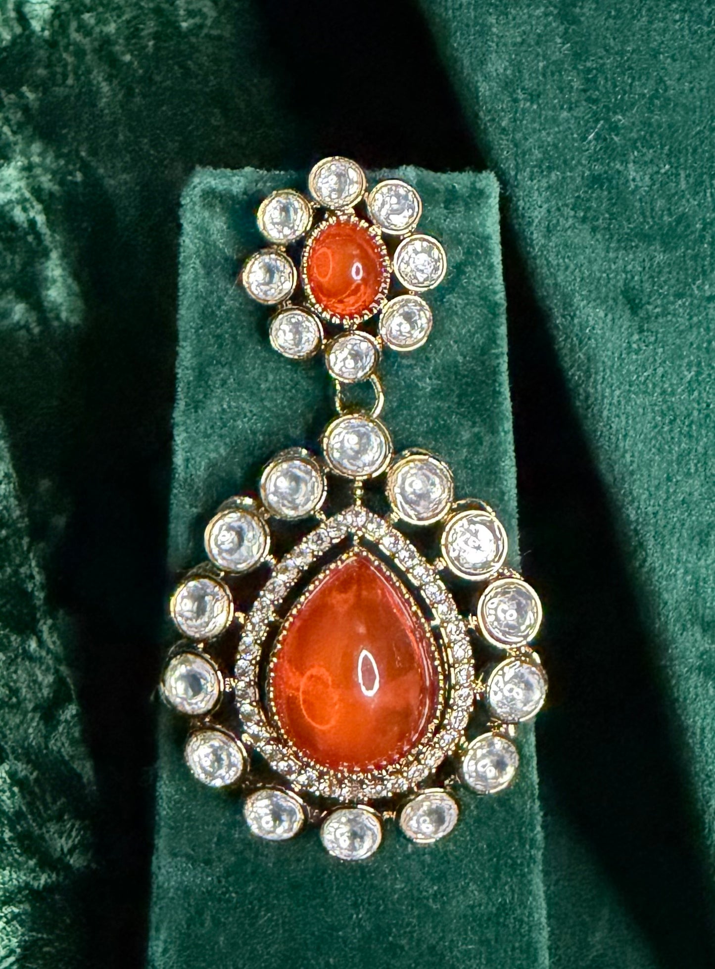 Orange Pendant Necklace