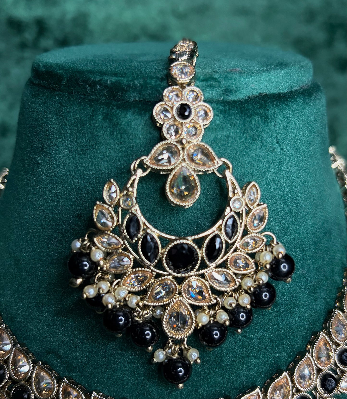 Black Polki Necklace