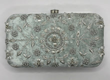 Load image into Gallery viewer, Floral Stitched Purse with Round Clasp
