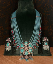 Load image into Gallery viewer, Turquoise Long Necklace
