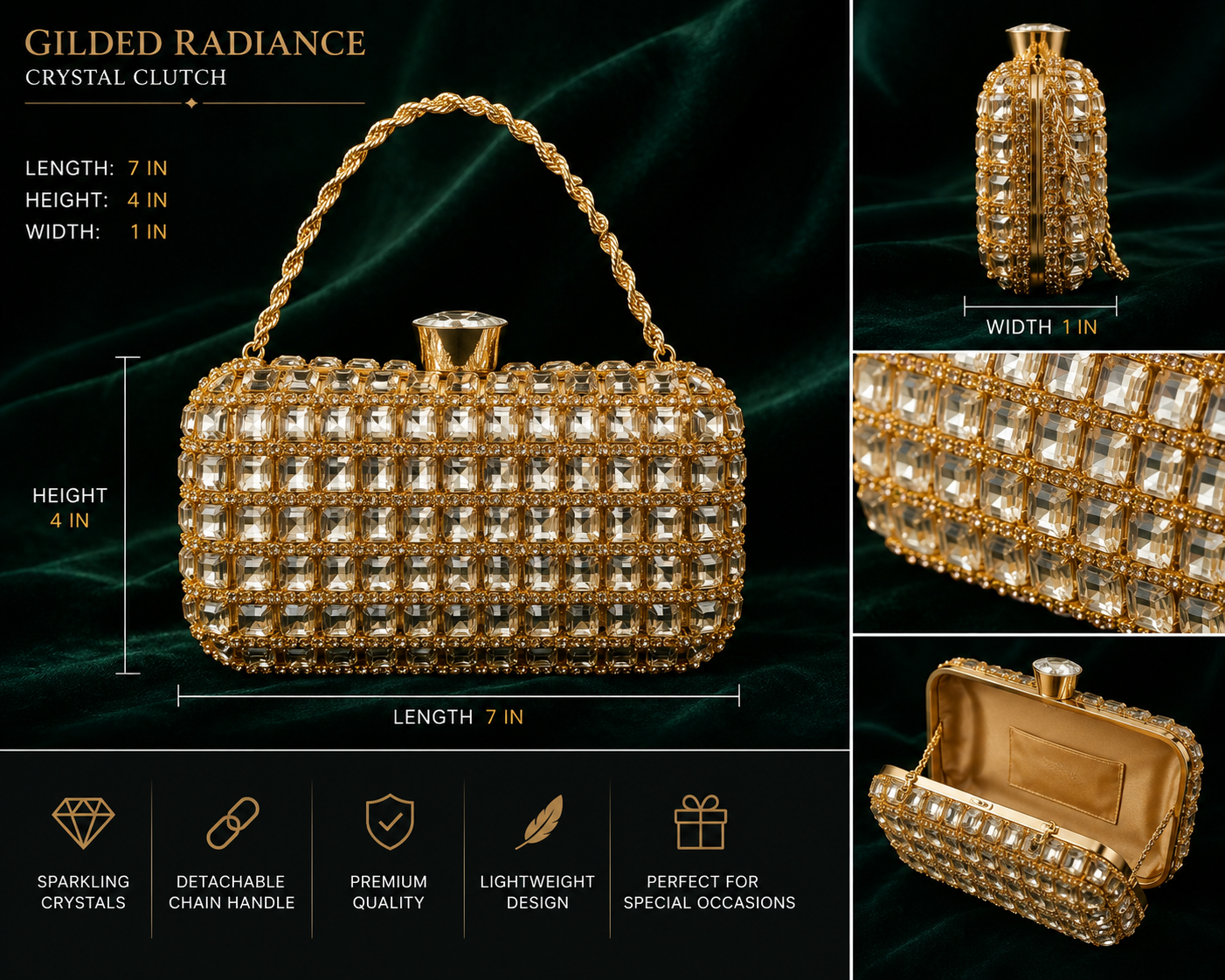 Golden Mosaic Clutch