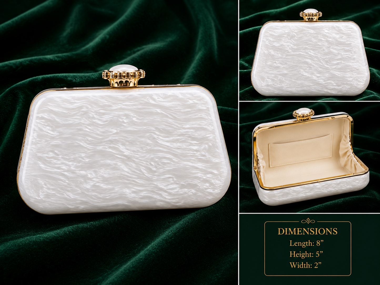 Moonstone Luxe Clutch
