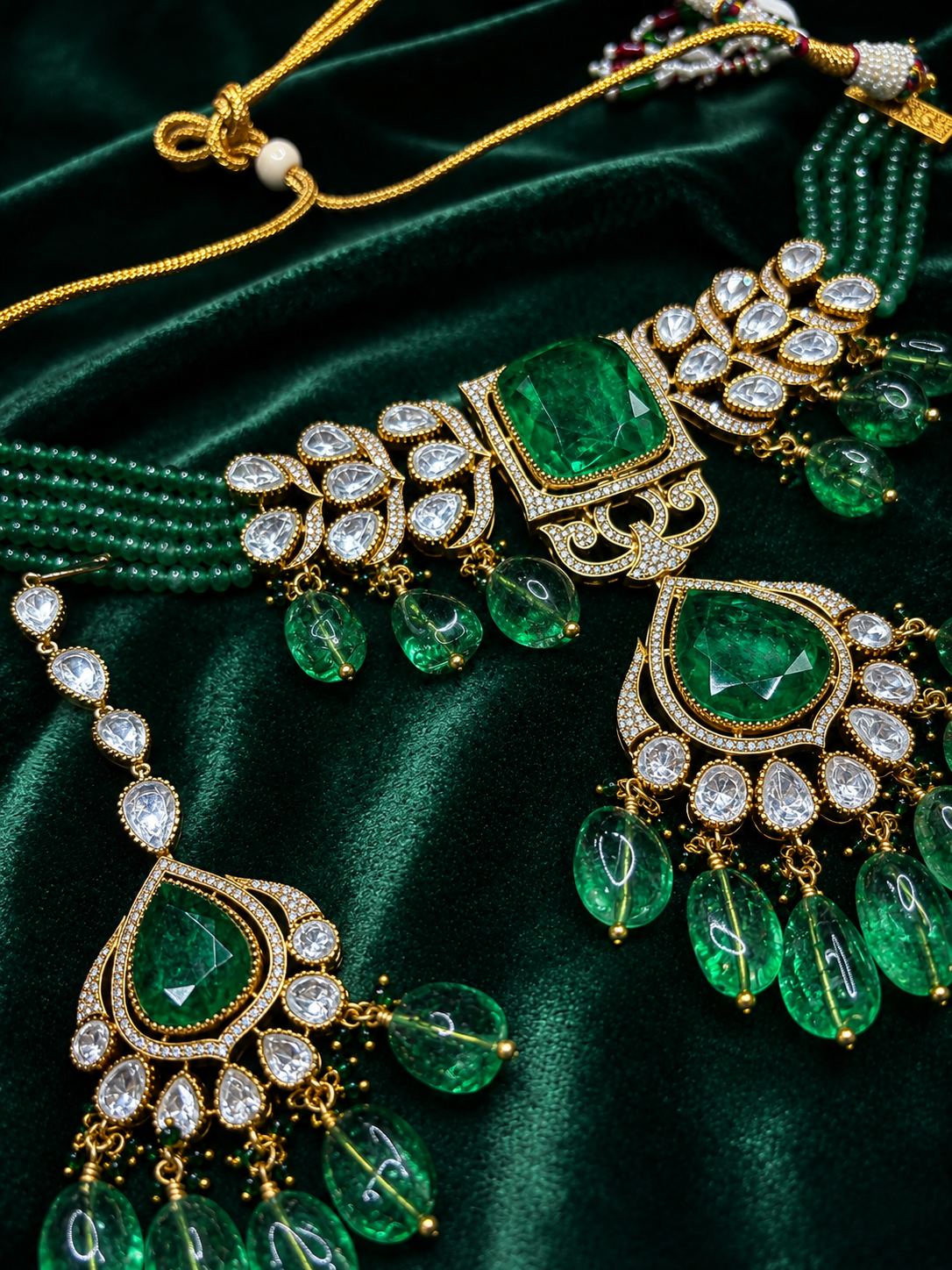 Victorian Emerald Choker