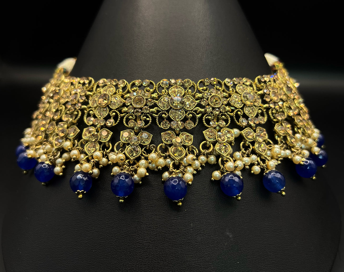 Blue Imitation Choker