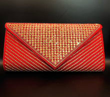 Load image into Gallery viewer, Red and Gold Purse
