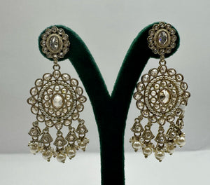 Oval Hanging Earrings