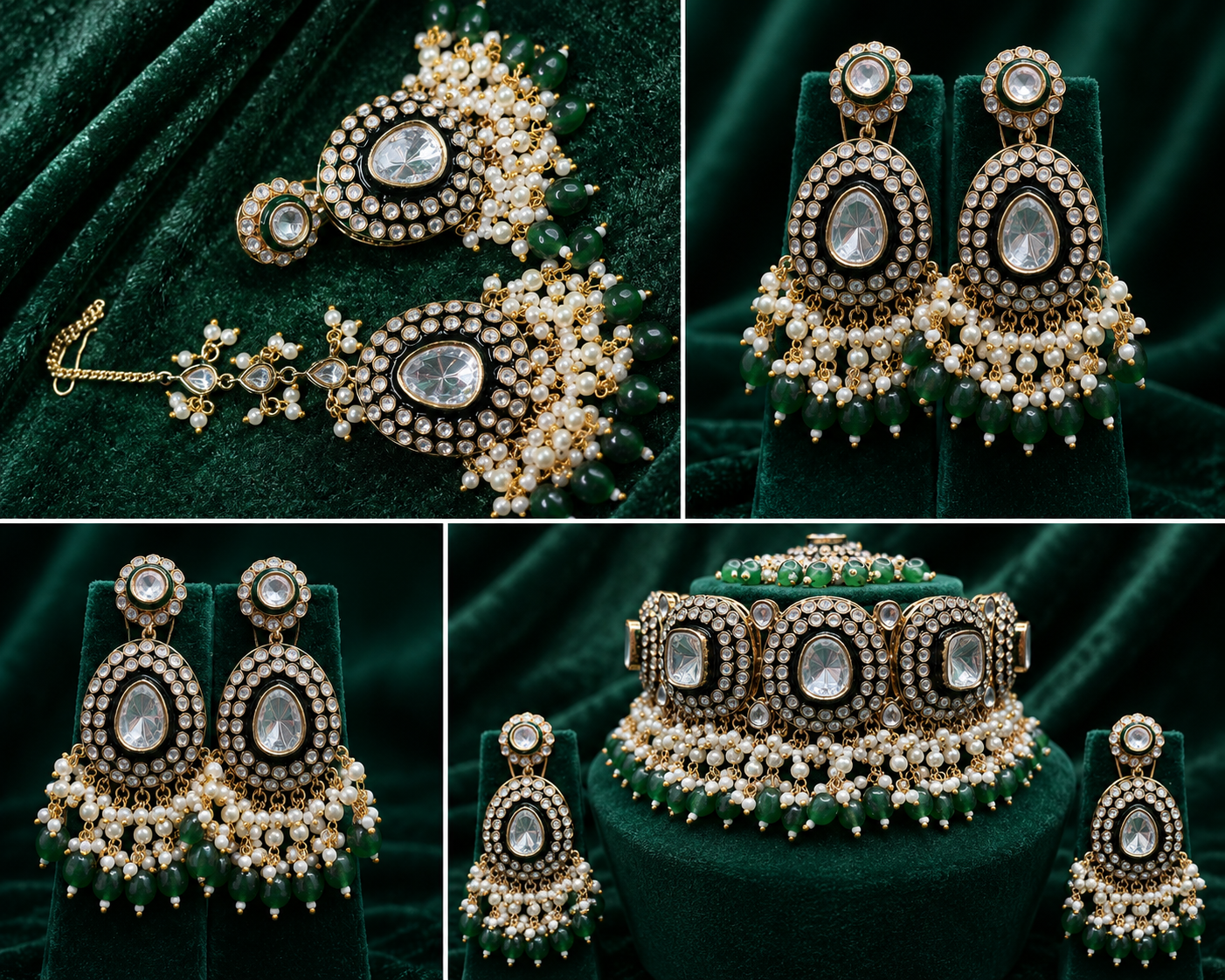 Emerald Noor Moissanite Choker