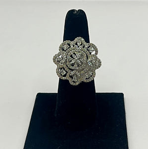 Silver Flower Ring