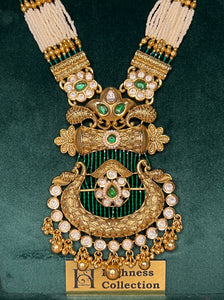 Matte Kundan Long necklace