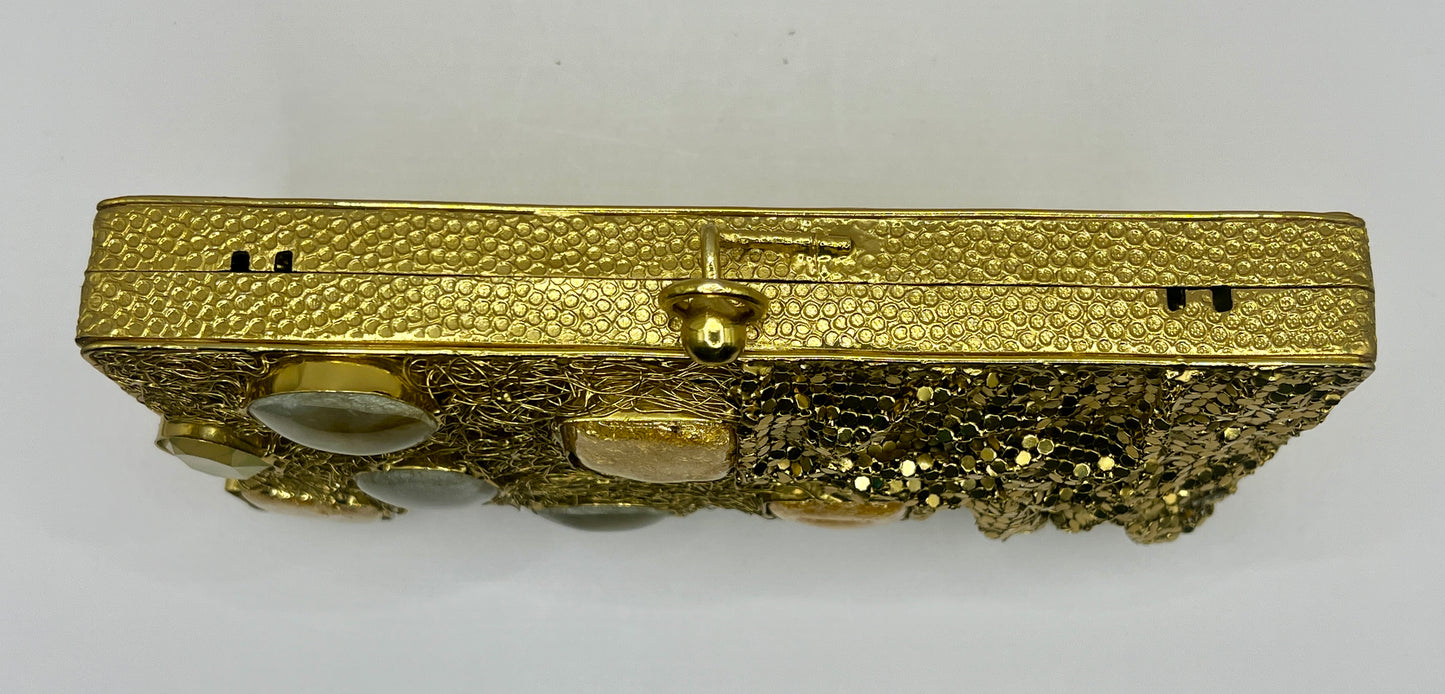 Gold Natural Stone Clutch