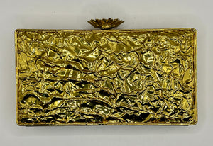 Metal Velvet Clutch