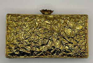 Metal Velvet Clutch