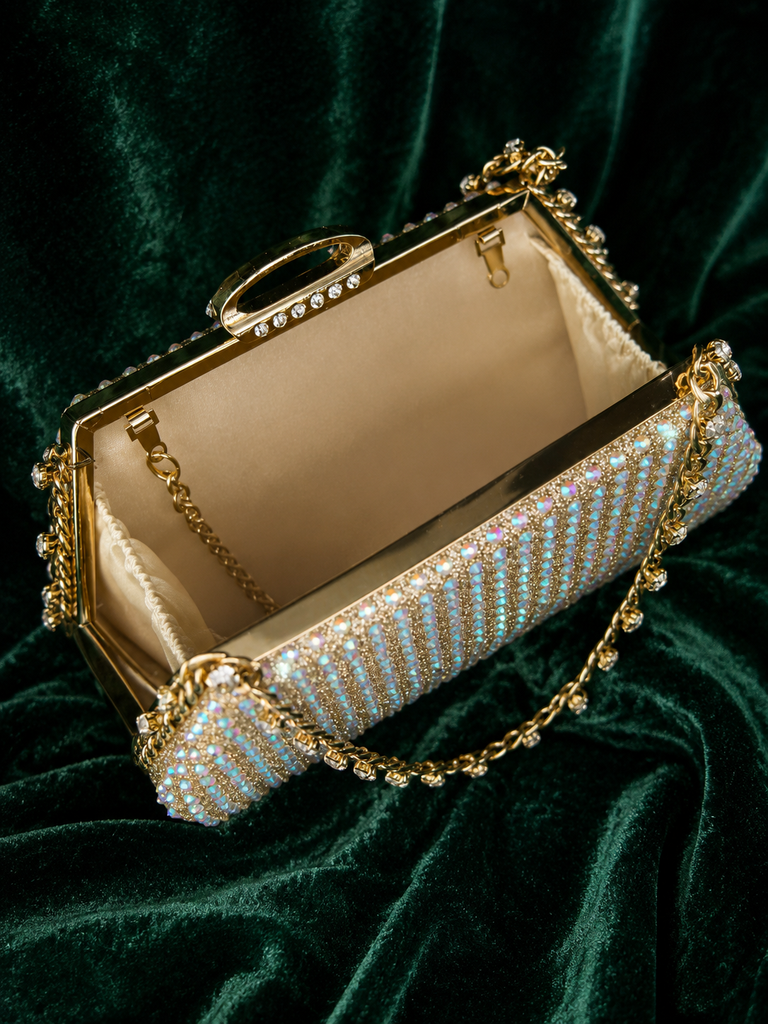 Champagne Stardust Clutch