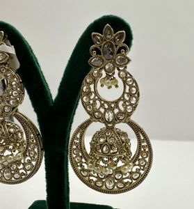 Moon Jhumka Earrings