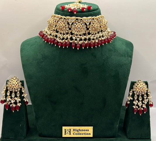 Meenakari Ruby Choker