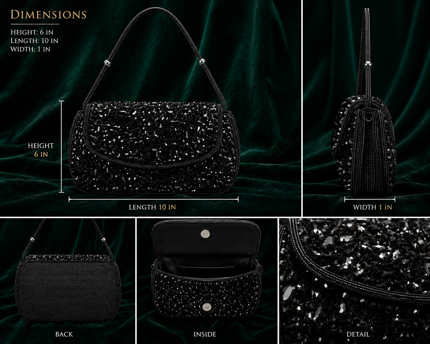 Highness Empress Crystal Clutch