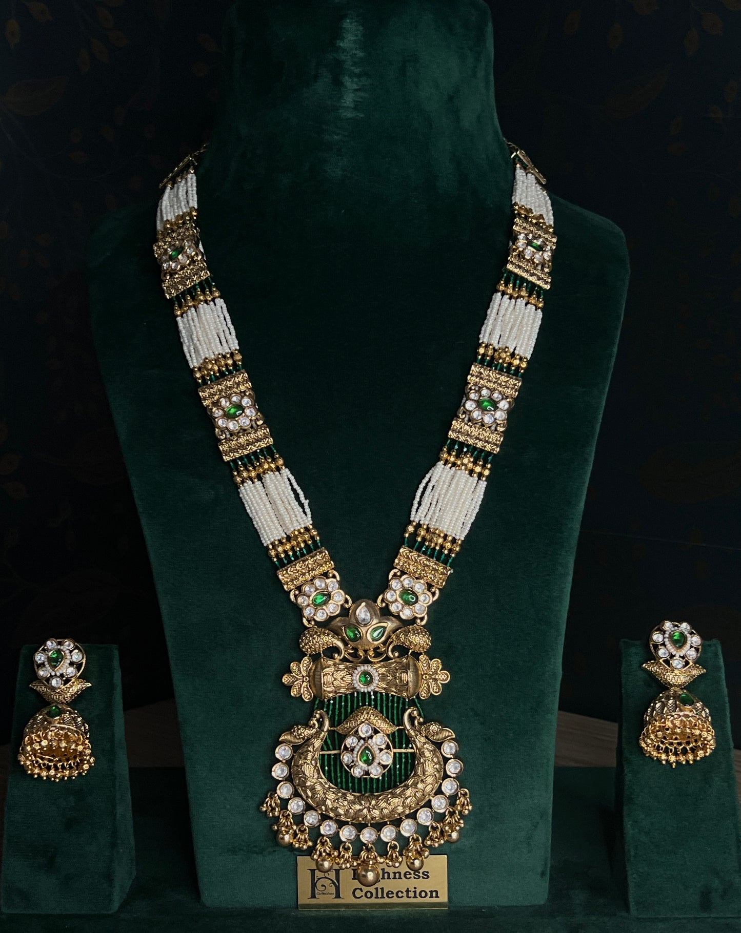 Matte Kundan Long Necklace