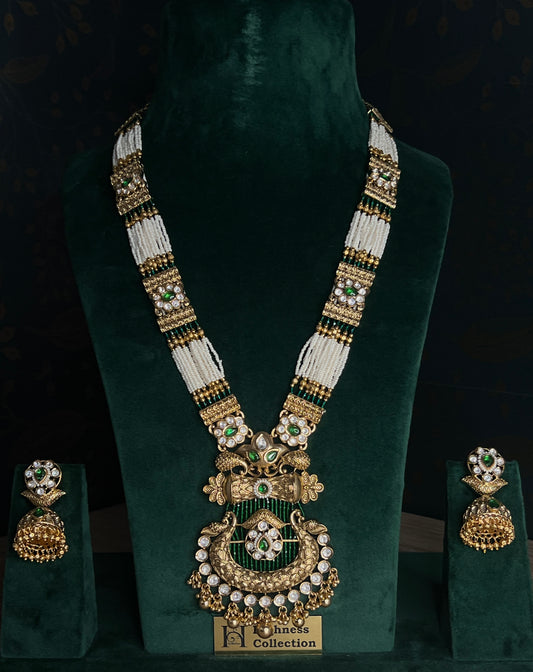 Matte Kundan Long Necklace