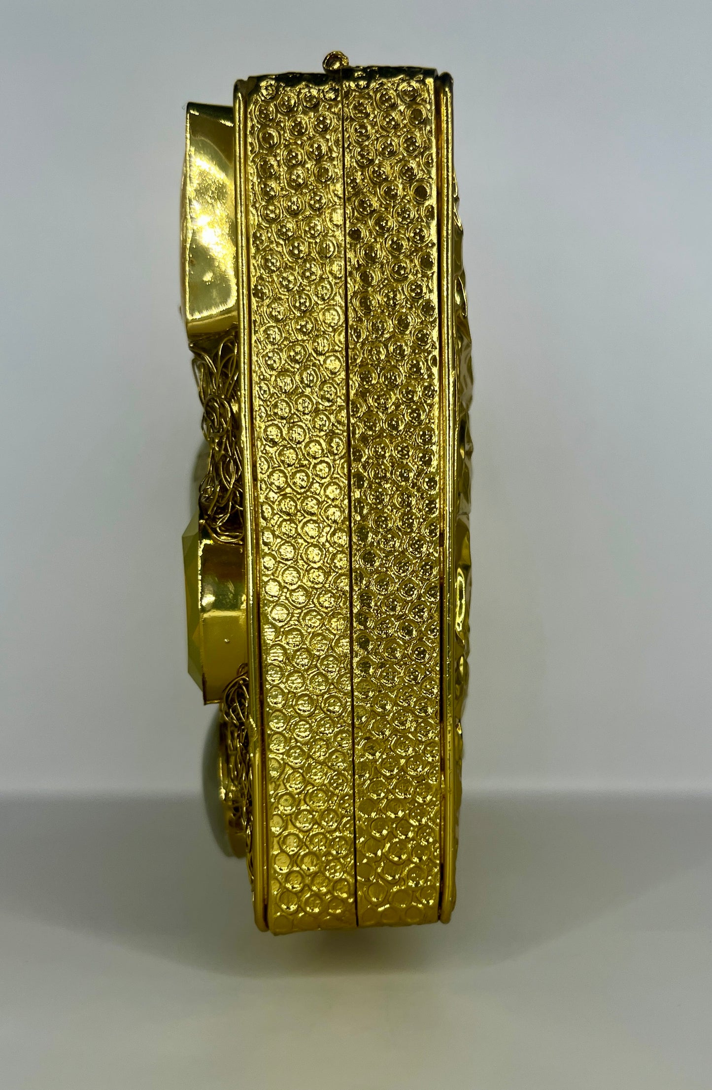 Gold Natural Stone Clutch