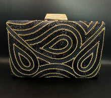 Load image into Gallery viewer, Black and Gold Clutch
