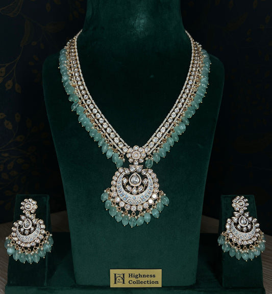 Mint Green Meenakari Necklace