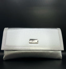 Load image into Gallery viewer, Rose Gold/Silver Metallic Clutch
