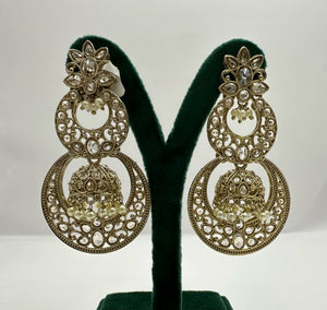 Moon Jhumka Earrings