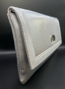 Rose Gold/Silver Metallic Clutch