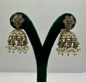 Stone Encrusted Jhumkas