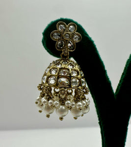 Stone Encrusted Jhumkas